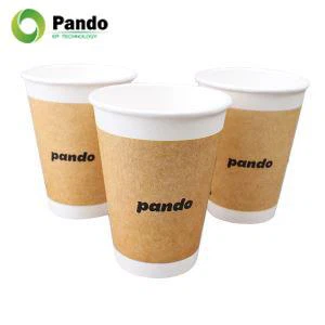 Einweg kompostierbare Kaffeetassen