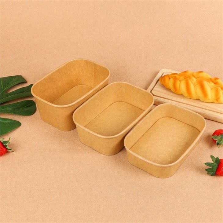 Kraft Salatschüssel mit Deckel